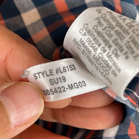 J. Crew Flex Fit Shirt Mens Large Blue Plaid Button Up Long Sleeve Preppy - Picture 6 of 9